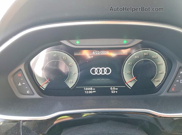 WA1EECF32N1050274 2022 AUDI Q3 Белый Вид щитка приборов