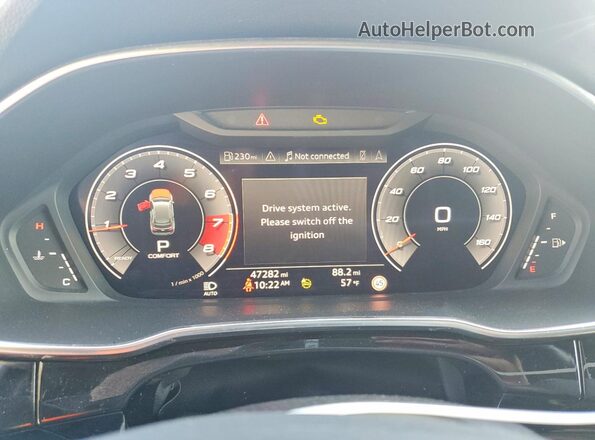 WA1EECF36M1076763 2021 AUDI Q3 Black Սարքավորումների վահանակի տեսք