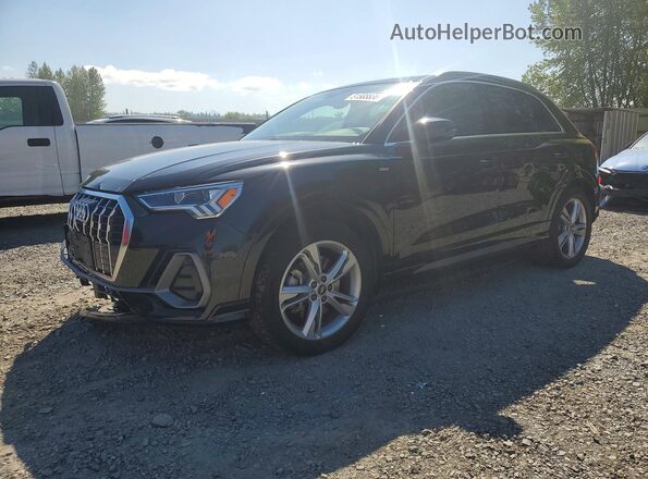 WA1EECF36M1076763 2021 AUDI Q3 Black Առջևի ձախ երեք քառորդ տեսարան