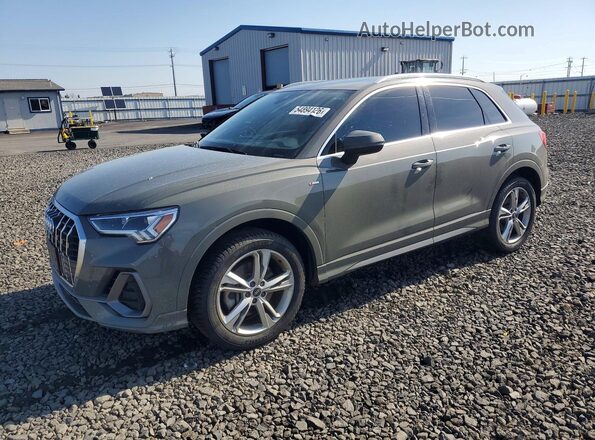 WA1EECF37N1072206 2022 AUDI Q3 Gray Vista tres cuartos delantera izquierda