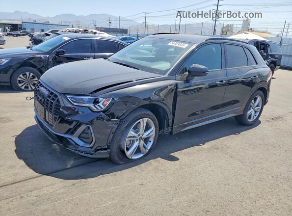 WA1EECF39P1065891 2023 AUDI Q3 Black წინა მარცხენა ხედი სამი მეოთხედიდან