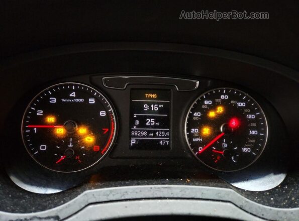 WA1EFCFS2GR011452 2016 AUDI Q3 Gray ხელსაწყოთა პანელის ხედი