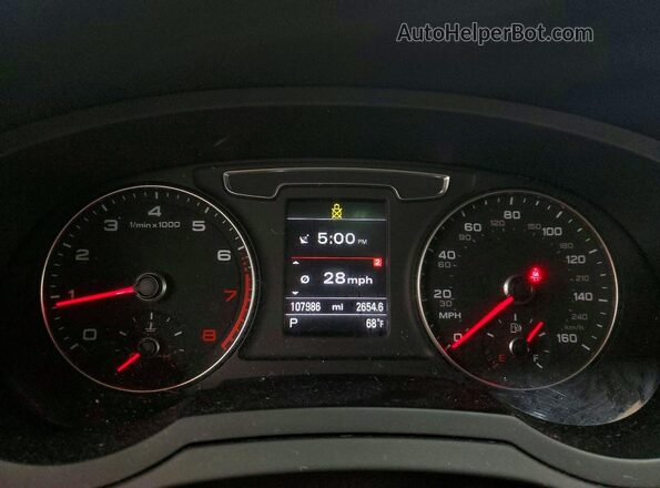 WA1EFCFS5GR025023 2016 AUDI Q3 White Widok zestawu wskaźników