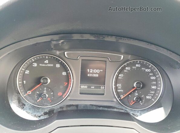 WA1EFCFSXGR011702 2016 AUDI Q3 Black Widok zestawu wskaźników