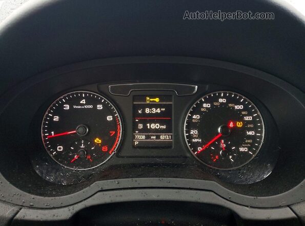 WA1EFCFSXGR021095 2016 AUDI Q3 Black Vista del cuadro de instrumentos