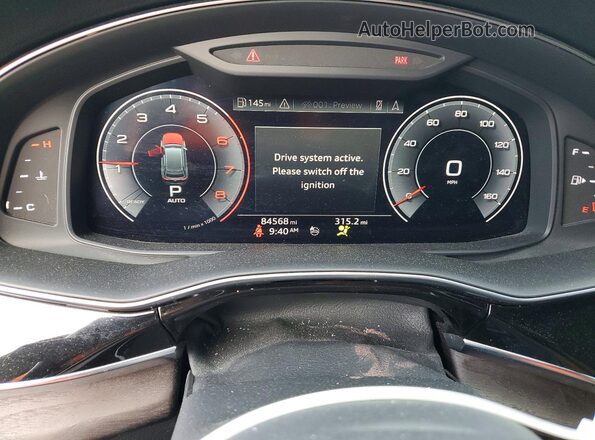 WA1EVAF10KD030666 2019 AUDI Q8 Gray Widok zestawu wskaźników