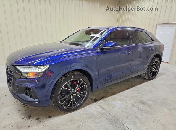 WA1EVAF11MD019758 2021 AUDI Q8 Blue Przód lewy
