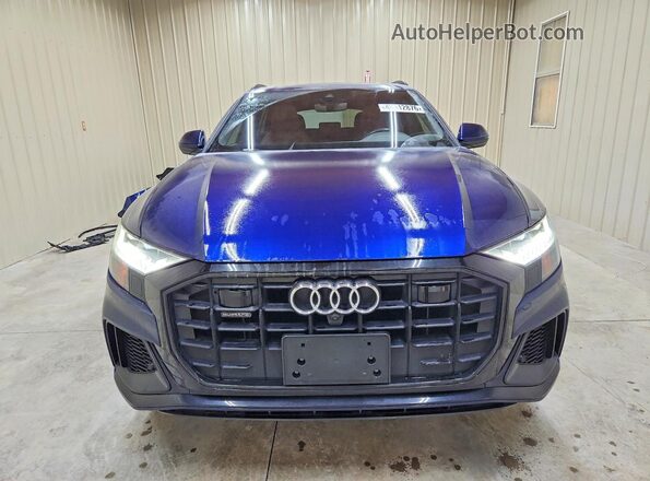 WA1EVAF11MD019758 2021 AUDI Q8 Blue Widok z przodu