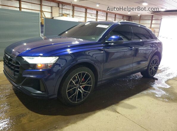 WA1EVAF12MD032194 2021 AUDI Q8 Blue Przód lewy