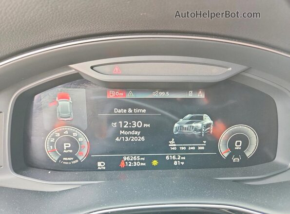 WA1EVAF13MD033094 2021 AUDI Q8 Серый Вид щитка приборов