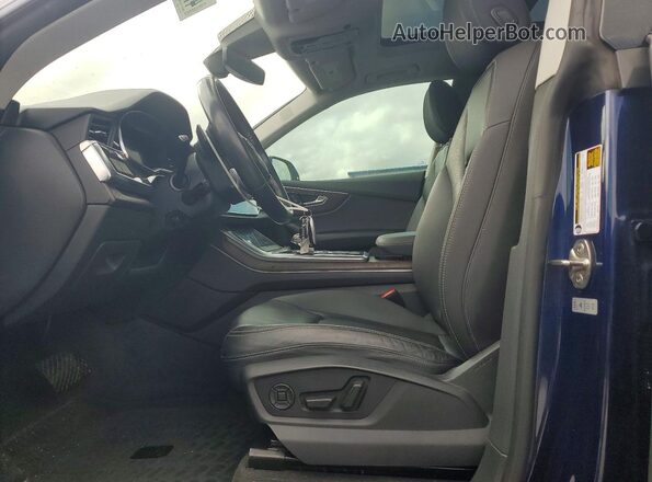 WA1EVAF15KD027259 2019 AUDI Q8 Blue Front interior view