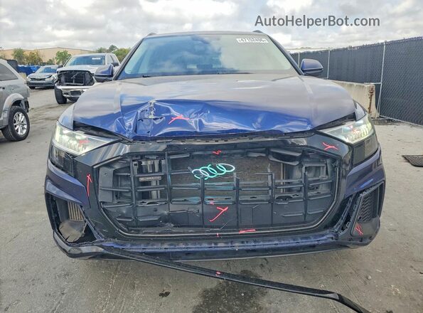 WA1EVAF15KD027259 2019 AUDI Q8 Blue Front view
