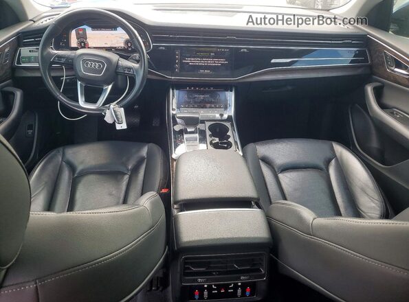 WA1EVAF15KD027259 2019 AUDI Q8 Blue Dashboard view