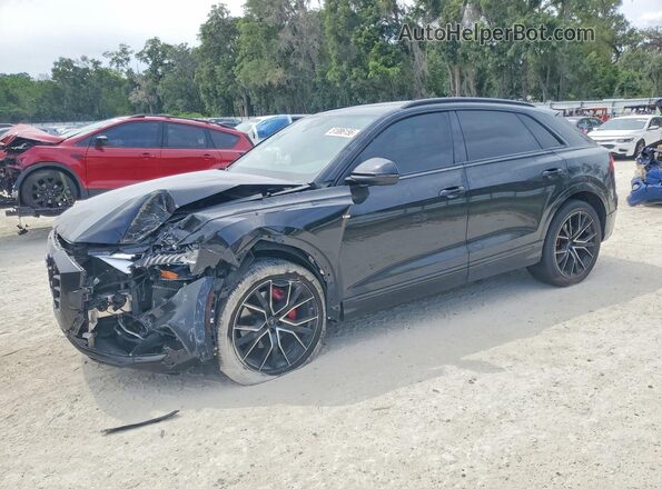 WA1EVAF15MD003773 2021 AUDI Q8 Black წინა მარცხენა ხედი სამი მეოთხედიდან