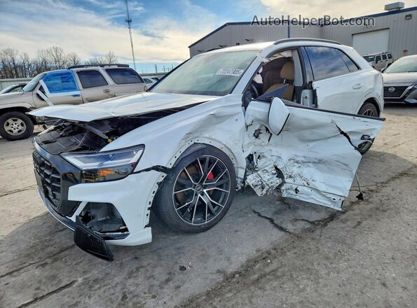 WA1EVAF18MD012905 2021 AUDI Q8 Белый Передняя левая четверть