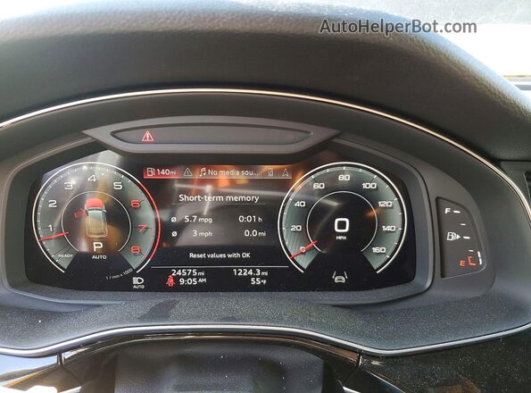WA1EVBF12PD037969 2023 AUDI Q8 Gray ხელსაწყოთა პანელის ხედი