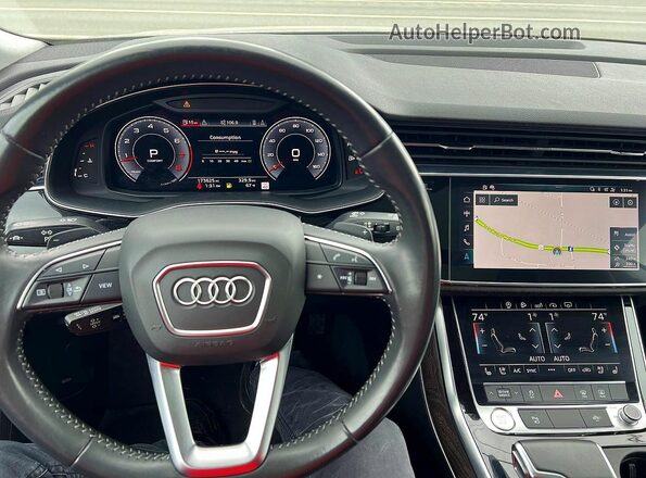 WA1EVBF16LD019176 2020 AUDI Q8 Белый Вид салона спереди
