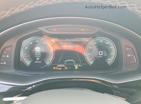 WA1EVBF16PD020401 2023 AUDI Q8 White Widok zestawu wskaźników