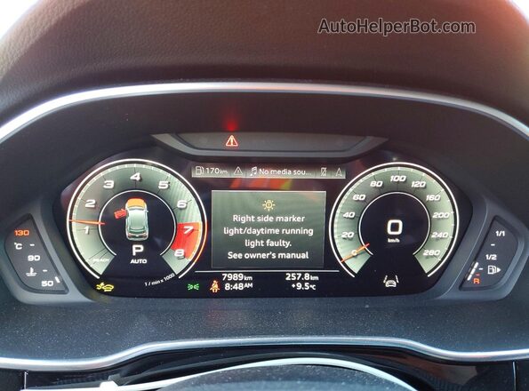 WA1FECF33S1058397 2025 AUDI Q3 Оранжевый Вид щитка приборов