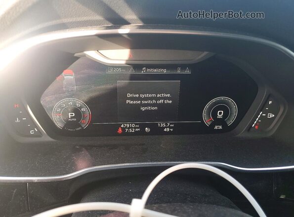 WA1FECF36L1028554 2020 AUDI Q3 Black Սարքավորումների վահանակի տեսք