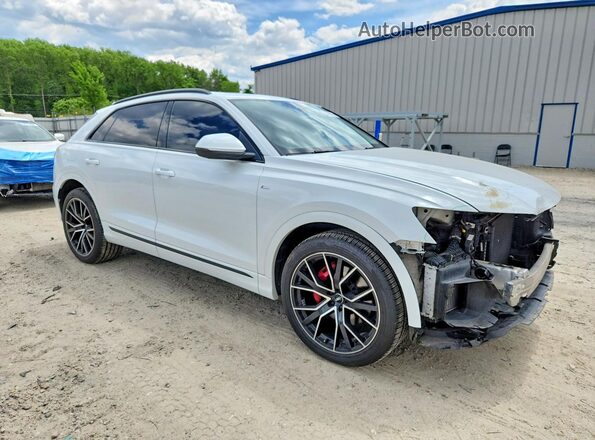 WA1FVAF10KD038786 2019 AUDI Q8 Белый Передняя правая четверть