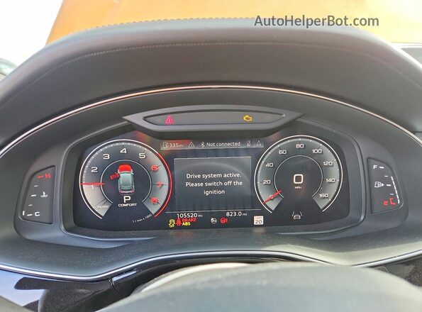 WA1FVAF11KD004582 2019 AUDI Q8 Orange Սարքավորումների վահանակի տեսք