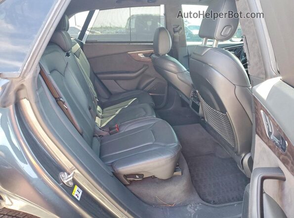 WA1FVAF13KD007757 2019 AUDI Q8 Gray Widok wnętrza z tyłu