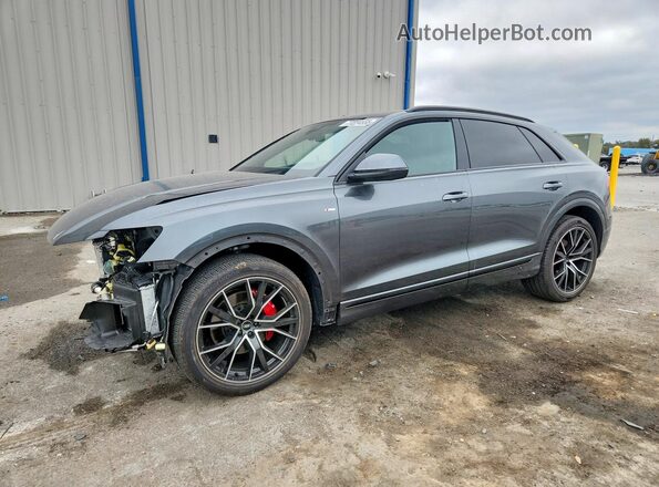WA1FVAF17MD019669 2021 AUDI Q8 Gray Передня ліва чверть