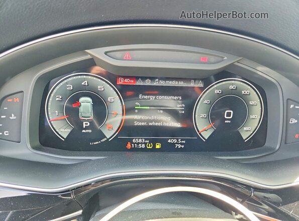 WA1FVBF10SD037286 2025 AUDI Q8 Синий Вид щитка приборов