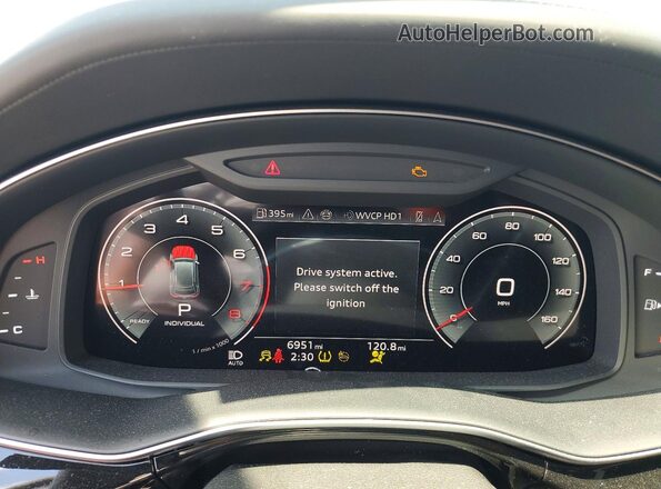 WA1FVBF1XPD043555 2023 AUDI Q8 Серый Вид щитка приборов