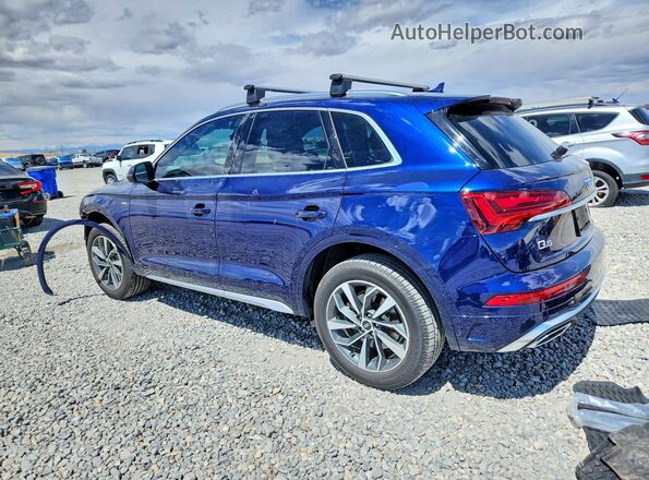 WA1GAAFY3N2108214 2022 AUDI Q5 Синий Задняя левая четверть