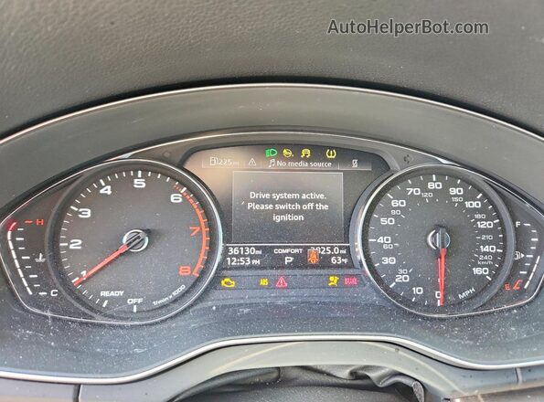 WA1GAAFY3N2108214 2022 AUDI Q5 Синий Вид щитка приборов