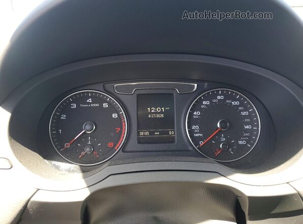 WA1GCCFS7HR000403 2017 AUDI Q3 Black Instrument cluster view