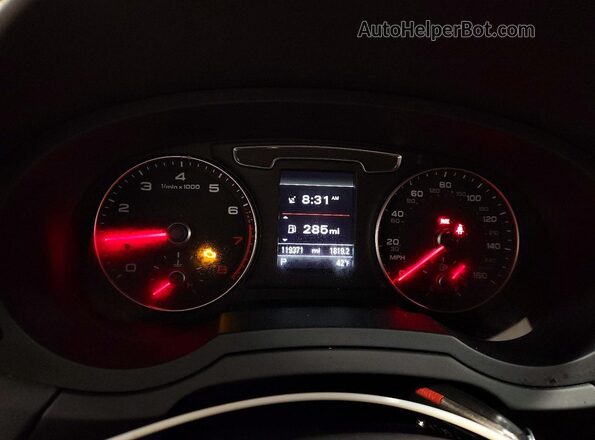 WA1GFCFS8GR014932 2016 AUDI Q3 White Widok zestawu wskaźników