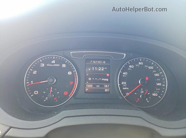 WA1JCCFS1HR006347 2017 AUDI Q3 Белый Вид щитка приборов