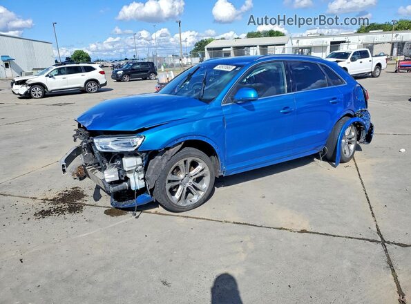 WA1JCCFS1HR008714 2017 AUDI Q3 Синий Передняя левая четверть