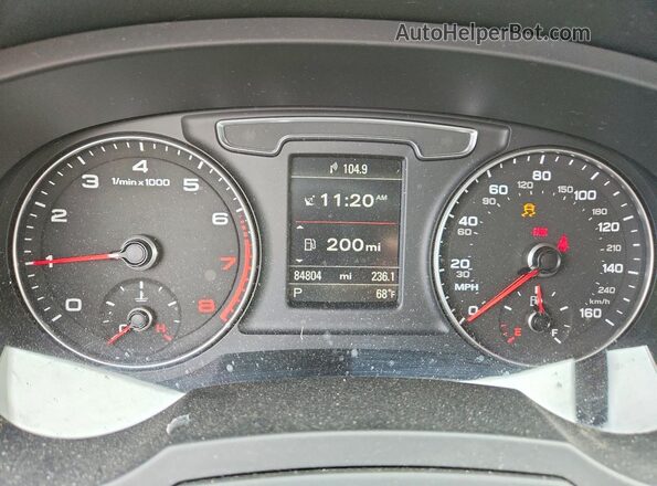 WA1JCCFS2HR001058 2017 AUDI Q3 Серый Вид щитка приборов