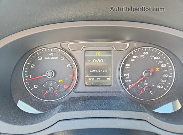 WA1JCCFS9HR008671 2017 AUDI Q3 White Widok zestawu wskaźników