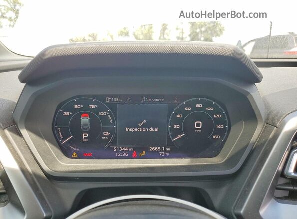 WA1K2BFZ1PP060286 2023 AUDI Q4 White Вид щитка приладів
