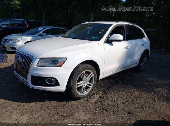 WA1L2AFP4HA100250 2017 AUDI Q5 White Առջևի ձախ երեք քառորդ տեսարան