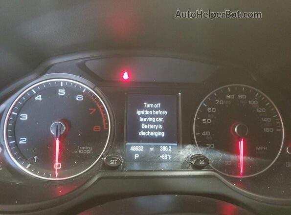 WA1L2AFP9GA127748 2016 AUDI Q5 Blue Вид щитка приладів