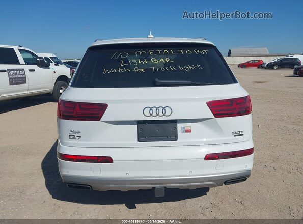 WA1LAAF71JD025627 2018 AUDI Q7 White 
