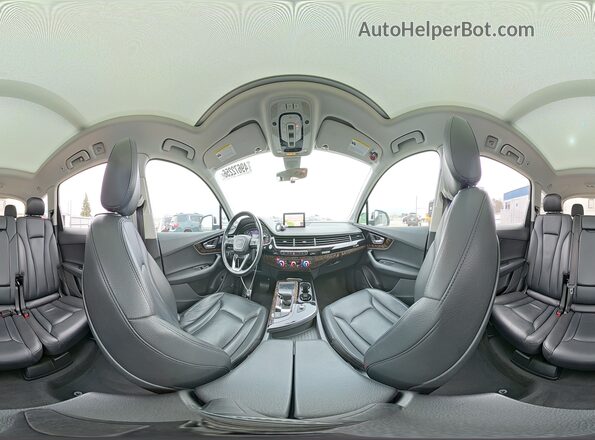 WA1LAAF71JD037261 2018 AUDI Q7 White Widok wnętrza 360 stopni