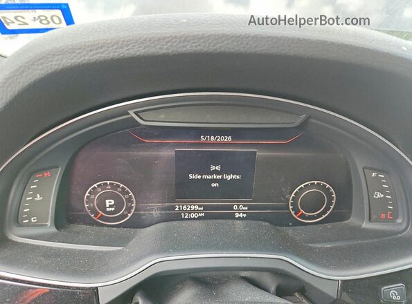WA1LAAF75HD012275 2017 AUDI Q7 Черный Вид щитка приборов