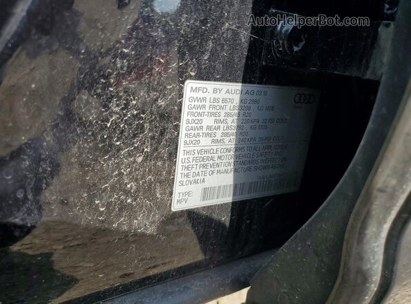 WA1LAAF75HD012275 2017 AUDI Q7 Черный Вид подкапотного пространства