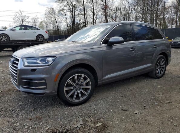 WA1LAAF76HD033796 2017 AUDI Q7 Gray Vista tres cuartos delantera izquierda