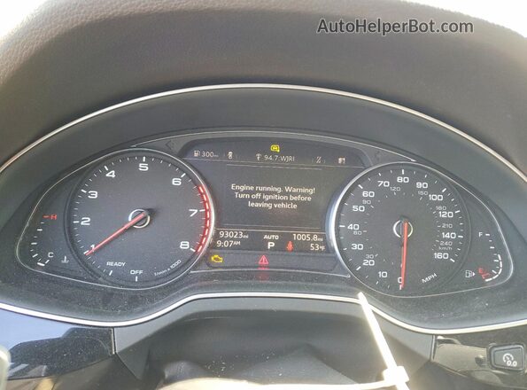 WA1LAAF78JD019243 2018 AUDI Q7 Белый Вид щитка приборов