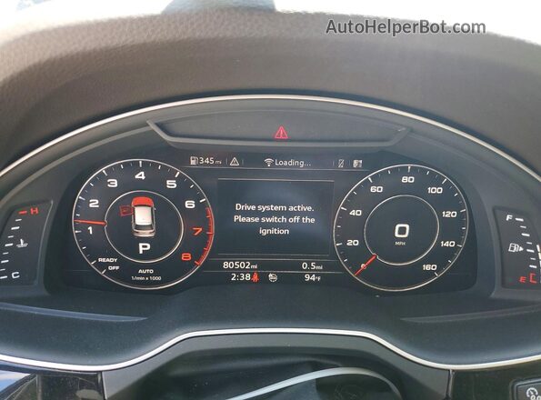 WA1LAAF7XJD004386 2018 AUDI Q7 Черный Вид щитка приборов