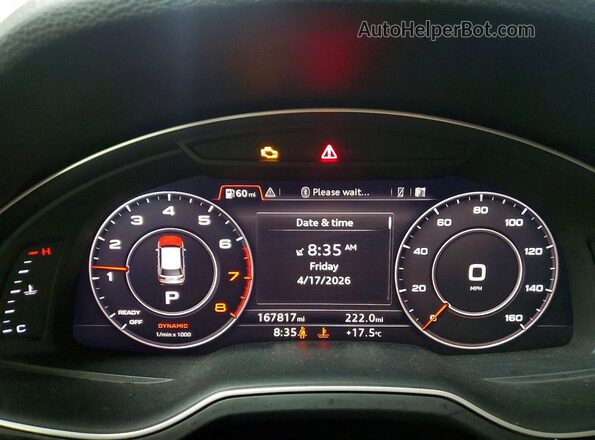 WA1LAAF7XJD028834 2018 AUDI Q7 Черный Вид щитка приборов