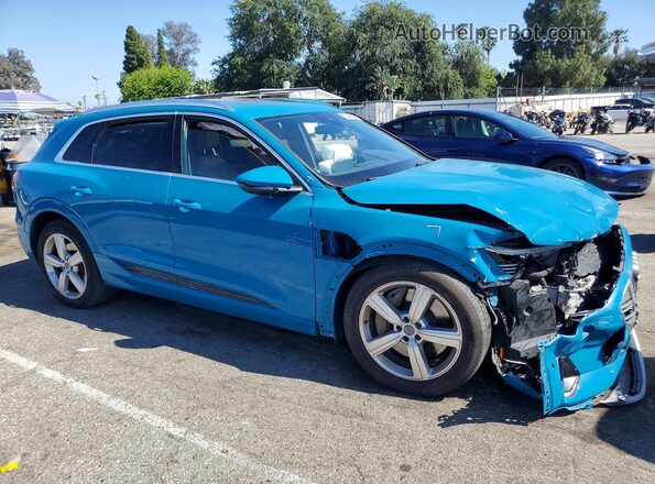 WA1LAAGE9KB011727 2019 AUDI E-TRON Blue წინა მარჯვენა